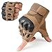 WTACTFUL Fingerless Gloves Half Finger Gloves Size X-Large Brown
