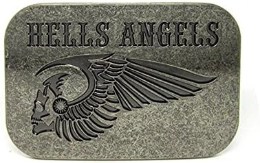 Hells Angels MC Motorcycle Belt Buckle From Games Match With 130CM Black Pu Belts
