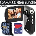 Coby Snapp CAM4000 3MP 4 X Digital Zoom 2in TFT LCD Digital Camcorder/Camera (Black) + 4GB Accessory Kit