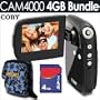 Coby Snapp CAM4000 3MP 4 X Digital Zoom 2in TFT LCD Digital Camcorder/Camera (Black) + 4GB Accessory Kit
