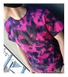 デトロイト・メタル・シティ DMCフェイスマークTシャツ トロピカルピンク×ブラック サイズ:M