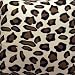 Sin in Linen Leopard Print Shower Curtain