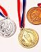 2" Costume Accessory Olympic Style Plastic Gold Medal