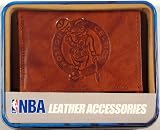 Boston Celtics Licensed Embossed Leather Trifold Wallet