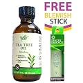 100% Australian Tea Tree Oil + FREE Blemish Roll-on Stick with Tea Tree Oil from Perfectly Pure