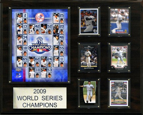 MLB New York Yankees 2009 World Series Champions Plaque - Framed MLB Photos, Plaques, and Collages