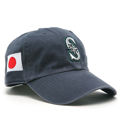 Seattle Mariners Franchise Cap w/Japanese Flag - Navy Small