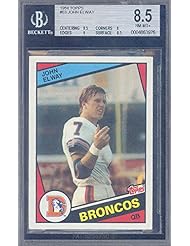 Collectibles: 1984 topps #63 JOHN ELWAY rookie BGS 8.5 (8.5 8 9 8.5) Graded Card - topps