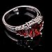 YAZILIND Bridal Wedding Cubic Zirconia Silver Plated Engagement Band Ring for Women Gift