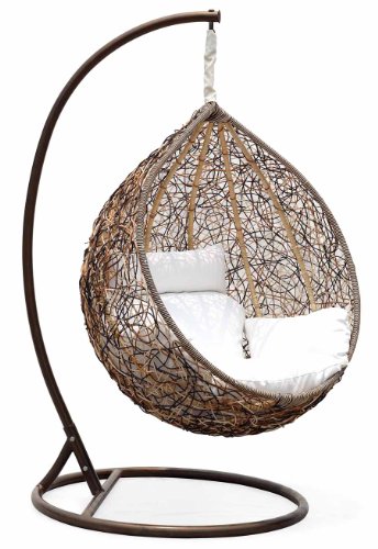 Trully - Outdoor Wicker Swing Chair - The Great Hammocks DL03AB