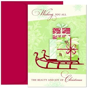 Sleigh Of Gifts Christmas Cards -