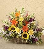 Same Day Flower Delivery Sympathy Fireside Basket