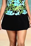 Beach Belle Black Plus Size Skirt Bottom - Women's Swimwear Plus Size Swimsuit