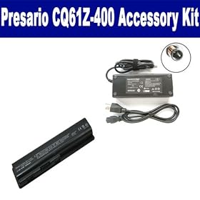 HP Presario CQ61Z-400CTO Laptop Accessory Kit includes: SDB-3330 Battery, SDA-3515 AC Adapter