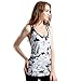 Semath Women's Fitness Workout Vest Tanks Cami Soft Racerback Loose Tank Top, 4 Pack/Acid Blue/Shocking Pink/Dark Blue/Black White, X-Large