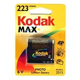 Kodak MAX 223 K223LA Lithium Photo Camera battery CR-P2 Li 1550 mAh