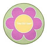 Child to Cherish Time Out Spot Rug, Flower