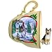 German Shepherd Christmas Ornament Holiday Scene Tea Cup