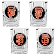 San Francisco Giants MLB 4pc Square Shot Glass Set