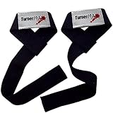 TurnerMAX Poly Cotton Lifting Straps Weight Lifting Body Building Hand Wraps
