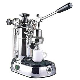La Pavoni PR-16 Professional Espresso Machine with Red Base