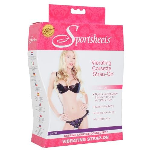 Sportsheets Vibrating Corsette Harness, Purple image