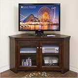 Cappuccino 55" Corner TV Stand