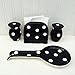4 Piece Polka Dots Stove Top Set