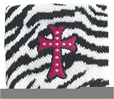 Wristband - Zebra Studded Cross