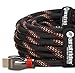 FARSTRIDER® 6 Feet (1.8 Meters) HDMI v2.0/1.4a HDMI Cable Ultra High Speed, Support 3D 2160P, HD 4k, Ultra HD, PS4 SKY, Ethernet Function, Audio Return Channel,Ultra-high Speed Lossless Audio and Video Transmission, Zinc Metal Alloy Shielding Shell, 24K Gold Connector, Durable PVC Jacket and Nylon Mesh Braid, Type Male A to Type Male A, Gun Black/Yellow - Latest Specification