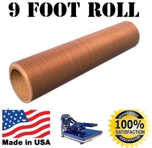 16"X9' TEFLON GLASS FABRIC SHEET TRANSFER PRESS