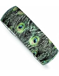 Genuine .925 Sterling Silver Overlay Design Blue/Green Peacock Domed Cuff Bracelet 18 Grams . 100% Satisfaction Guaranteed.