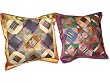 2 Tribal India Vintage Sari Toss Pillow Cushion Covers