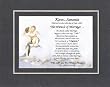 Personalized Touching and Heartfelt Poem for Wedding - The Miracle of Marriage . . .Poem on 11 x 14 inches Double Beveled Matting