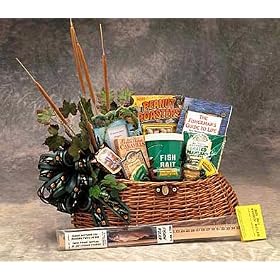 The Fisherman’s Fishing Creel Gourmet Gift Basket – Large thumbnail