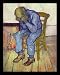 Vincent Willem van Gogh (On the Threshold of Eternity) Gold Wood-Mounted Art Poster Print - 13" X 19"