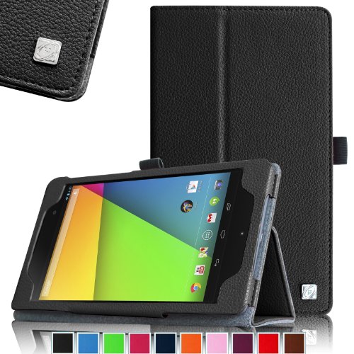 Fintie Google Nexus 7 2013 (2nd Gen FHD) Folio Case Cover Slim Fit with Auto Sleep/Wake Feature, Black