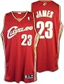 LeBron James Reebok NBA Authentic Maroon Cleveland Cavaliers Jersey