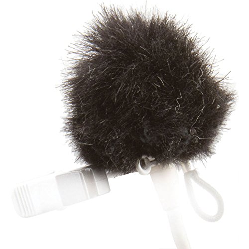 K-Tek Topper Fuzzy Windscreen with Elastic Loop for Lavaliere Microphones - Black