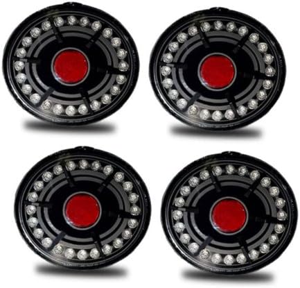 SPPC L.E.D Taillights Assembly Set Black For Chevrolet Corvette/Covette Z06 -(Pair) Includes Passenger and Driver Side Replacement