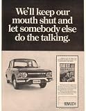 1968 Renault 10 Road Test Buyer's Guide Offer Print Ad (15857)