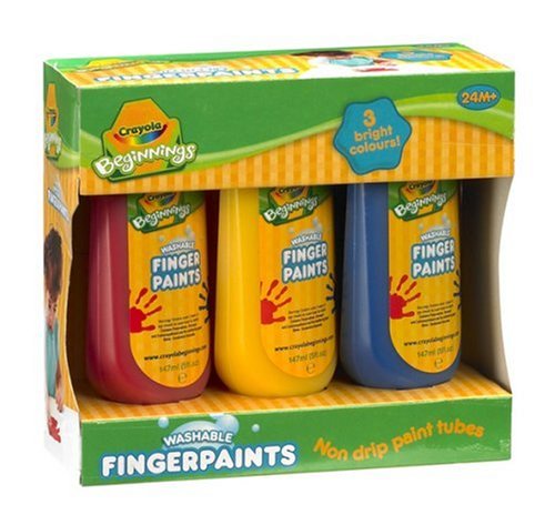 Childrens Toyshop  Third Party New : Crayola Beginnings 3 Washable Finger Paints