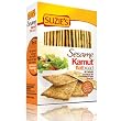 Suzie's Flatbread, Kamut Sesame, Low Fat, 4.5-Ounce Boxes (Pack of 12)