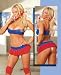 Head Cheerleader - Sexy Adult Cheerleader Costumes Lingerie Outfit