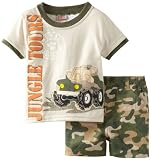 Little Rebels Baby-Boys Infant 2 Piece Jungle Tours Short Set