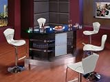 51Wbj3NifEL. SL160  Modern Furniture Custom 3pc Bar Set with Six White Leather Match Bar Stools
