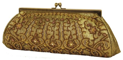 Carlo Fellini - Amaryllis Evening Bag (Antique Gold)