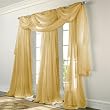 Elegance Voile GOLD Sheer Curtain