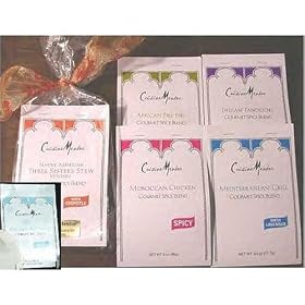 CuisineMentor Gourmet Spice Blend Holiday Sampler - Last Minute Gift Edition! USPS Express Overnight Shipping only $20.00. Order thru December 21 for Christmas Delivery.