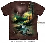 The Mountain Thomas Kinkade Creekside Trail Adult T-shirt